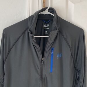 Abercrombie & Fitch Men's Dark Gray Performance Jacket Size M